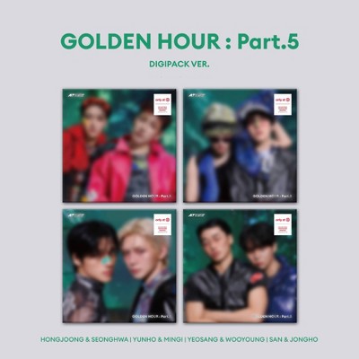 ATEEZ - GOLDEN HOUR Part.5, portada del CD Target Exclusive de Oh My Cd!