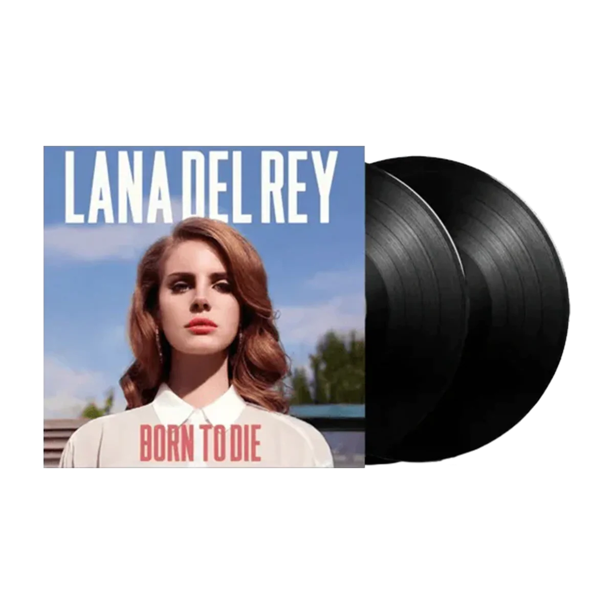 Vinilo de Lana Del Rey – Born To Die (Edición Deluxe) en estado usado, con portada y vinilo visibles.