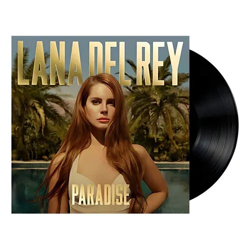 Vinilo usado de Lana Del Rey – Paradise, con portada visible y disco en buen estado, en una imagen clara y detallada.