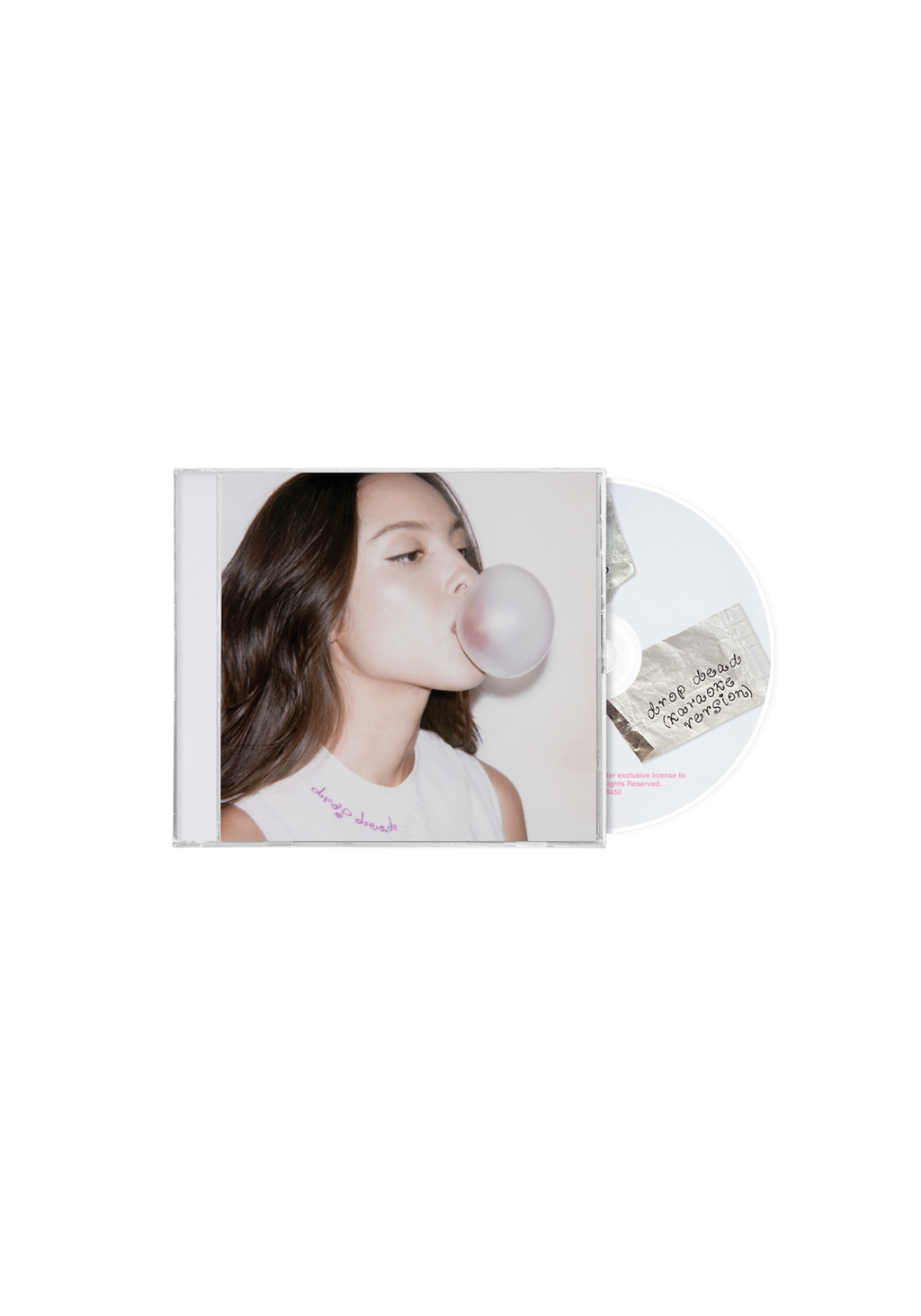 CD single de Olivia Rodrigo "Drop Dead" de la marca Oh My Cd! con portada artística en la imagen.