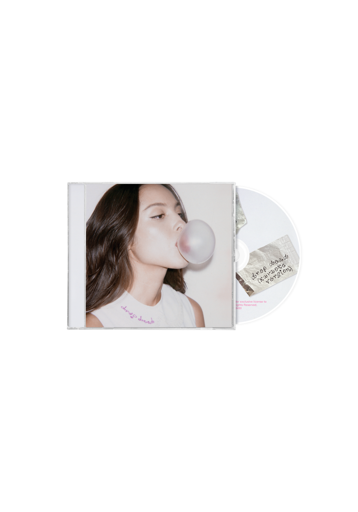 CD single de Olivia Rodrigo "Drop Dead" de la marca Oh My Cd! con portada artística en la imagen.