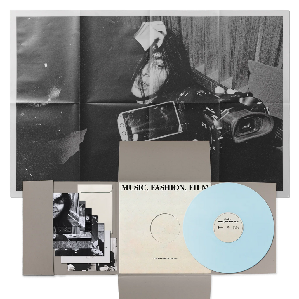 Charli XCX – Music, Fashion, Film (Baby Blue Vinyl + Signed Art Card)