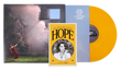 Portada del vinilo de RAYE - THIS MUSIC MAY CONTAIN HOPE, con ilustración artística y título en letras blancas sobre fondo oscuro.