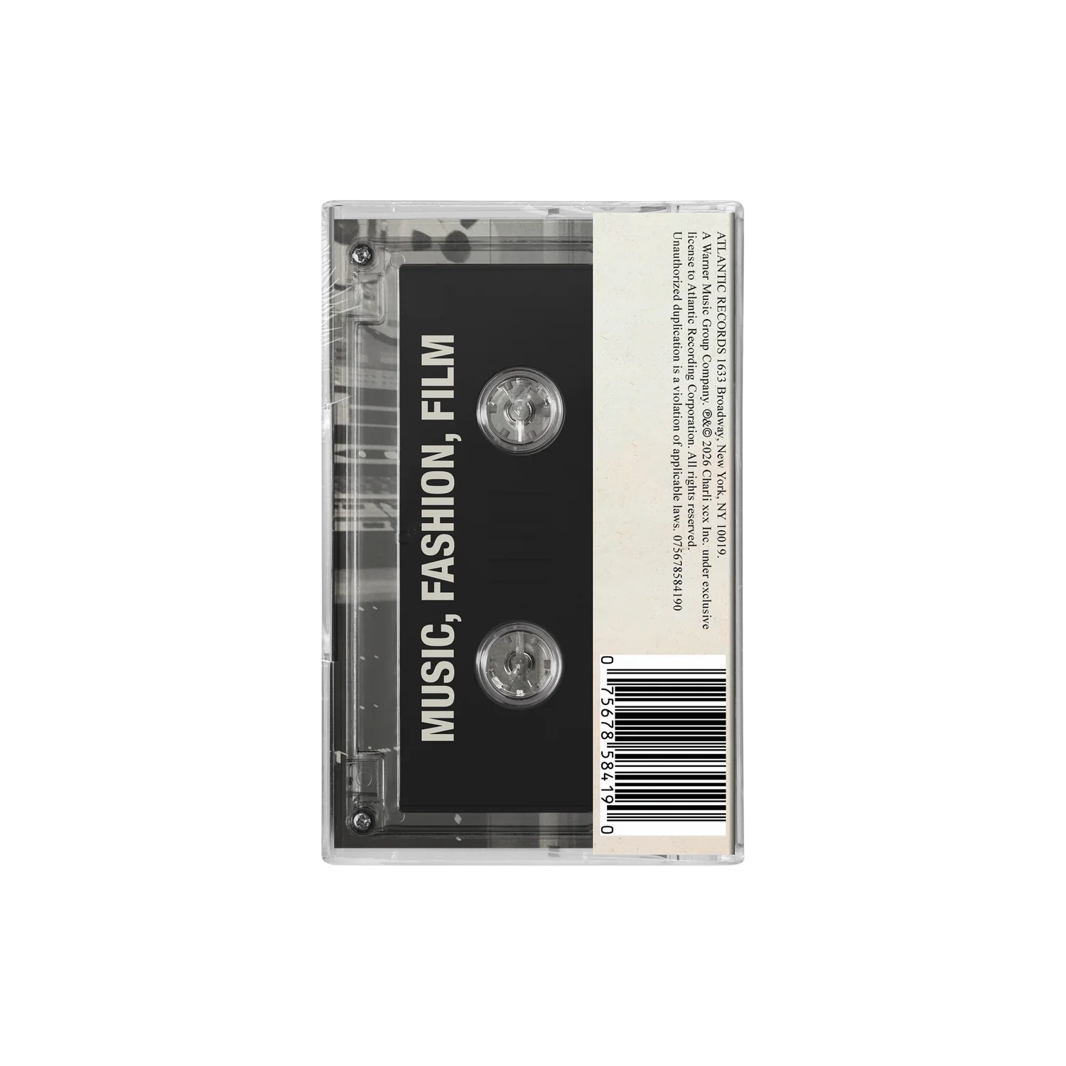 Charli XCX – Music, Fashion, Film (Cassette)