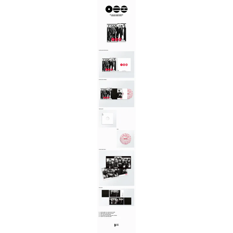 Portada del vinilo exclusivo de BTS Arirang de Oh My Cd!, con arte moderno y diseño colorido en la portada del álbum.