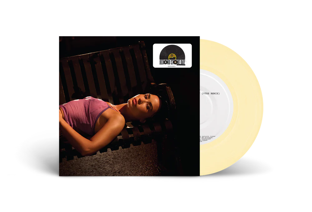Vinilo de 7 pulgadas de Demi Lovato – Frequency, edición RSD 2026, con portada artística en color y detalles del producto.