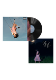 Vinilo exclusivo de Olivia Rodrigo "You Seem Pretty Sad for a Girl So in Love" con tarjeta firmada, vista del álbum y arte.