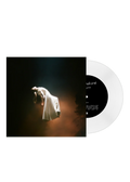 Vinilo de 7 pulgadas de Ariana Grande, Supernatural / Intro del fin del mundo, en estilo mockup.