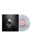 Portada del vinilo de Ariana Grande - Yours Truly en vinilo blanco y transparente, con diseño de remolino.