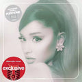 Imagen de la portada alternativa del CD "Positions" de Ariana Grande, con diseño artístico y colores vibrantes.