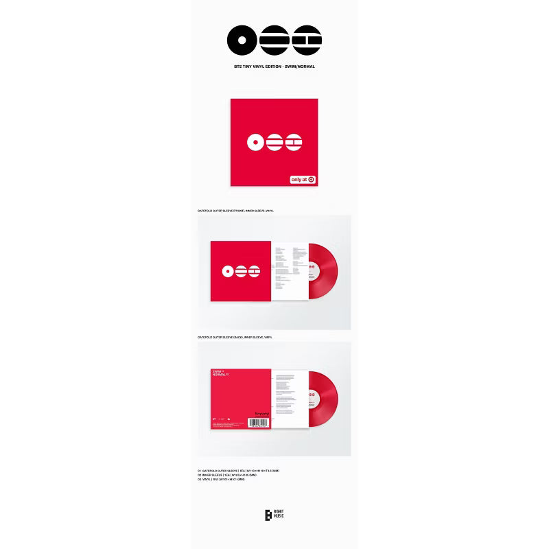 Figura de vinilo pequeño de BTS SWIM de 4 pulgadas de la marca Oh My Cd!, con detalles visibles en la figura.