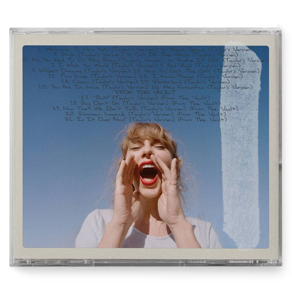 Cartel de la edición Deluxe Rosa Rose Garden de Taylor Swift 1989 (Taylor's Version) en formato CD, con diseño exclusivo de Oh My Cd!