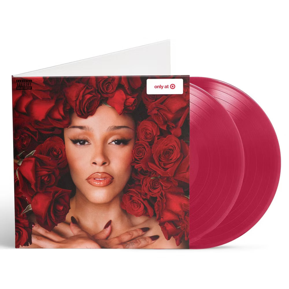 Vinilo de 12 pulgadas de Doja Cat - Vie, edición exclusiva de Target, con portada colorida y diseño artístico de la artista.