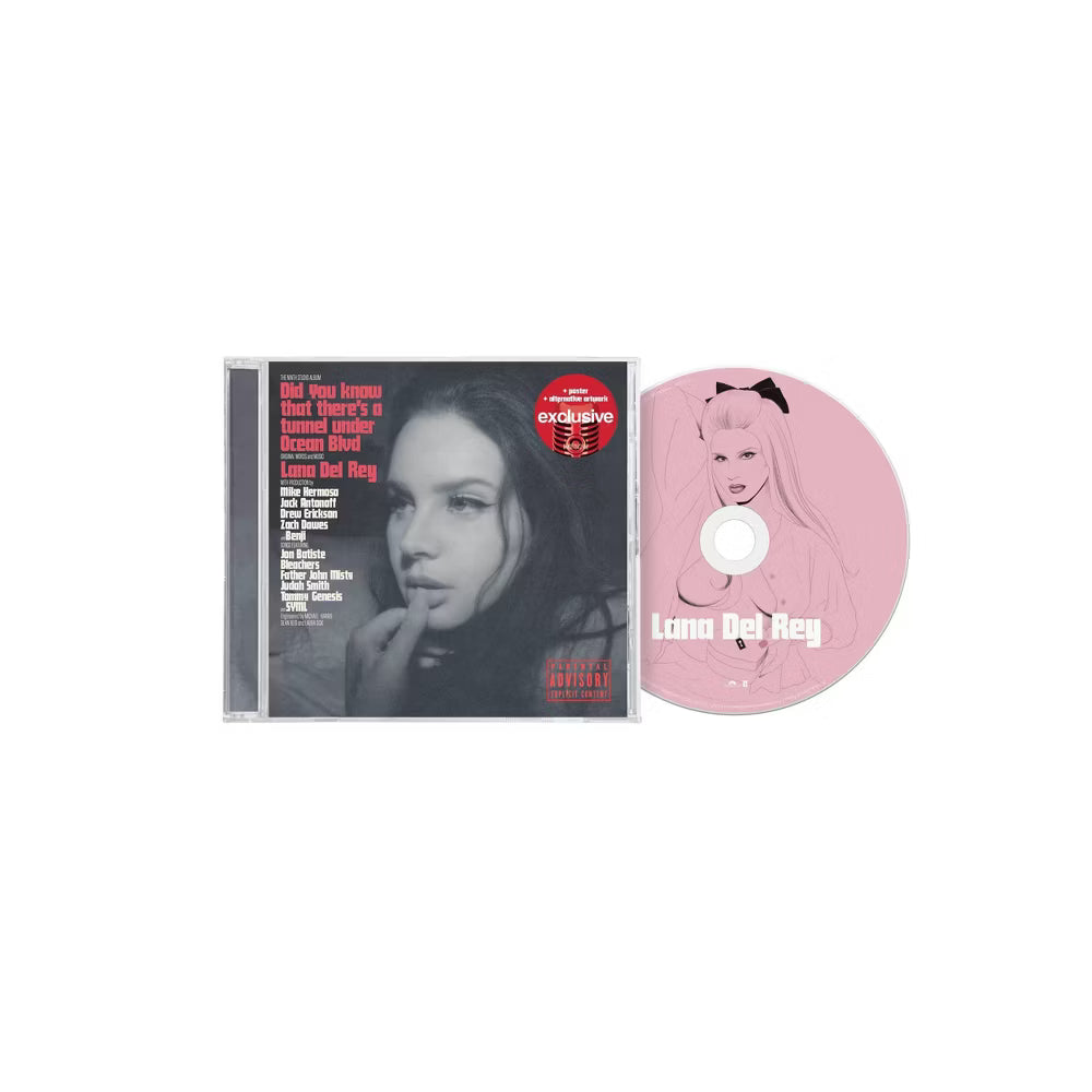 Portada del CD de Lana Del Rey "Did you know there's a tunnel under Ocean Blvd" de Oh My Cd! en exclusivo de Target.