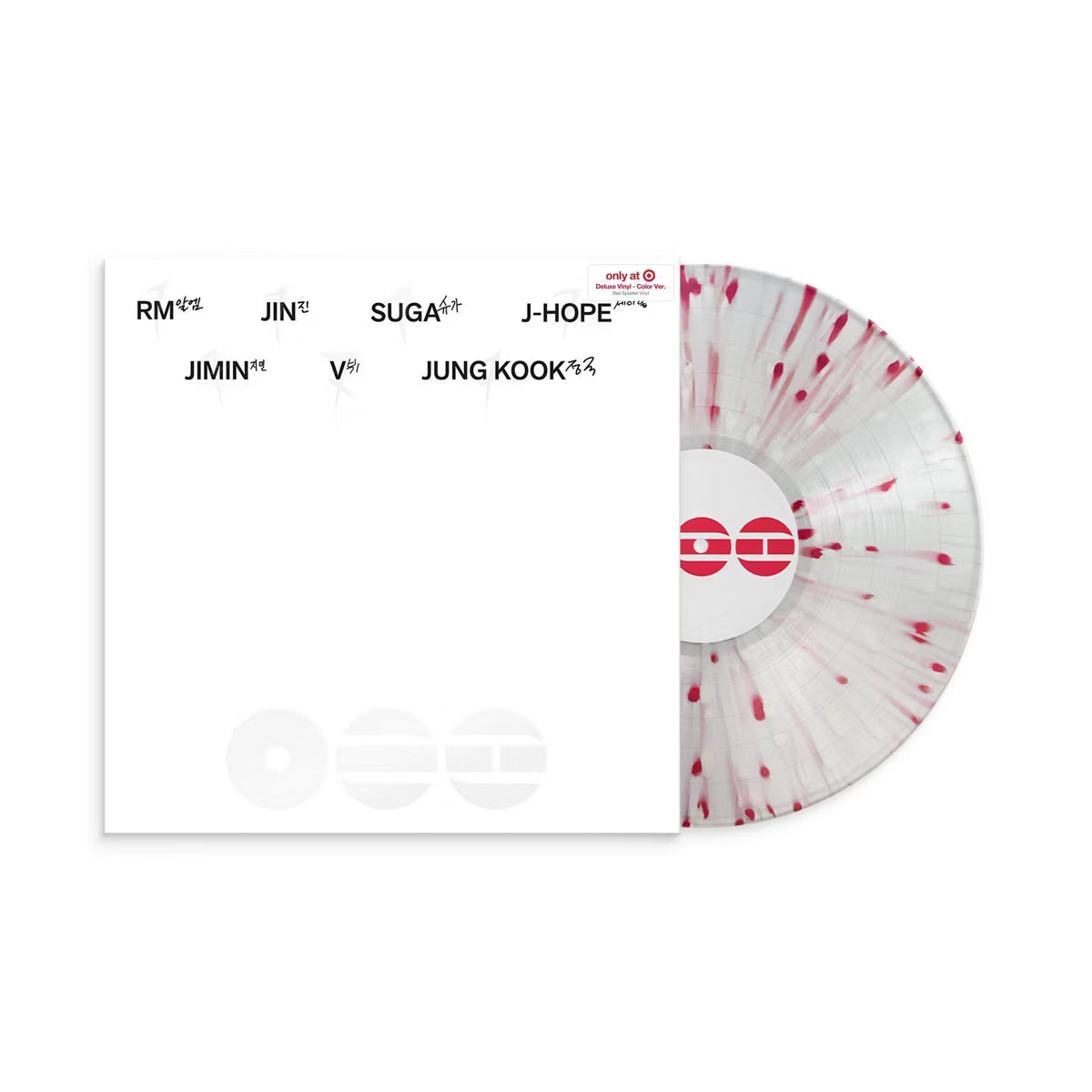 Vinilo de colección BTS Arirang en color deluxe de Oh My Cd, exclusivo de Target, con portada y detalles del álbum.