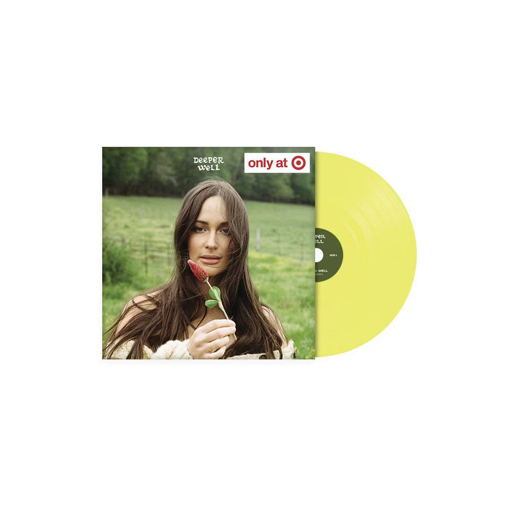 Vinilo pequeño de 4 pulgadas de Kacey Musgraves en la colección Oh My Cd! para "Deeper Well" y "Too Good To Be True".