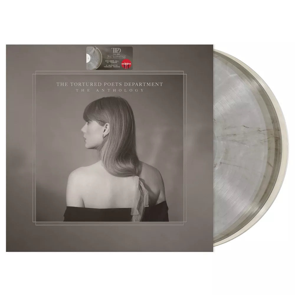 Vinilo de la antología de Taylor Swift, The Tortured Poets Department, en una portada exclusiva para Target, de la marca Oh My Cd!