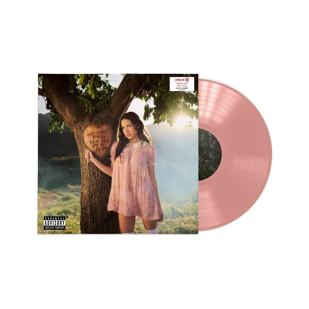 Vinilo rosa exclusivo de Olivia Rodrigo "you seem pretty sad for a girl so in love" de la marca Oh My Cd!