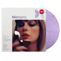 Vinilo de la edición Lavender de Midnights de Taylor Swift, exclusivo de Target, en portada con colores morados y detalles de la artista.