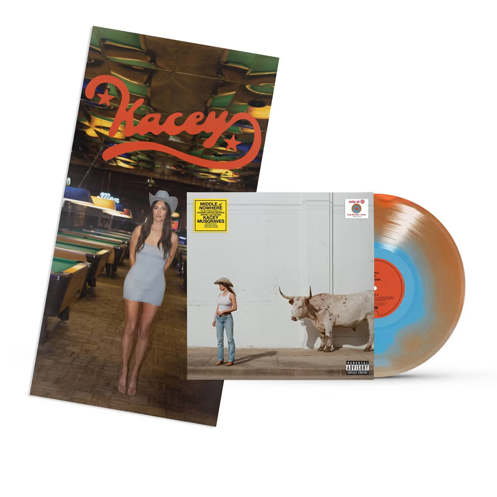 Vinilo de Texas Sky de Kacey Musgraves, edición exclusiva Target, en la portada del álbum Middle of Nowhere, marca Oh My Cd!