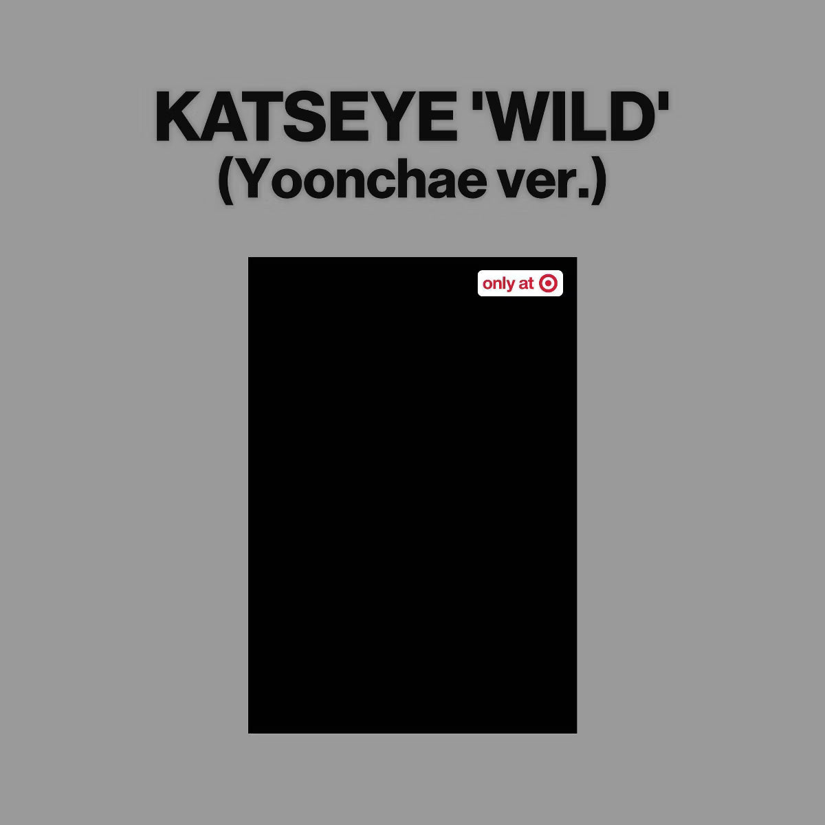 CD exclusivo de Oh My Cd! KATSEYE – WILD con portada de corazón salvaje, imagen artística en la portada del disco.