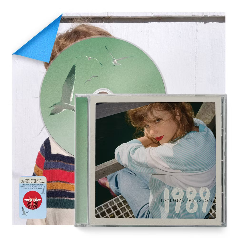 Póster en edición deluxe del álbum 1989 (Taylor's Version) de Taylor Swift en verde aguamarina, por Oh My Cd!