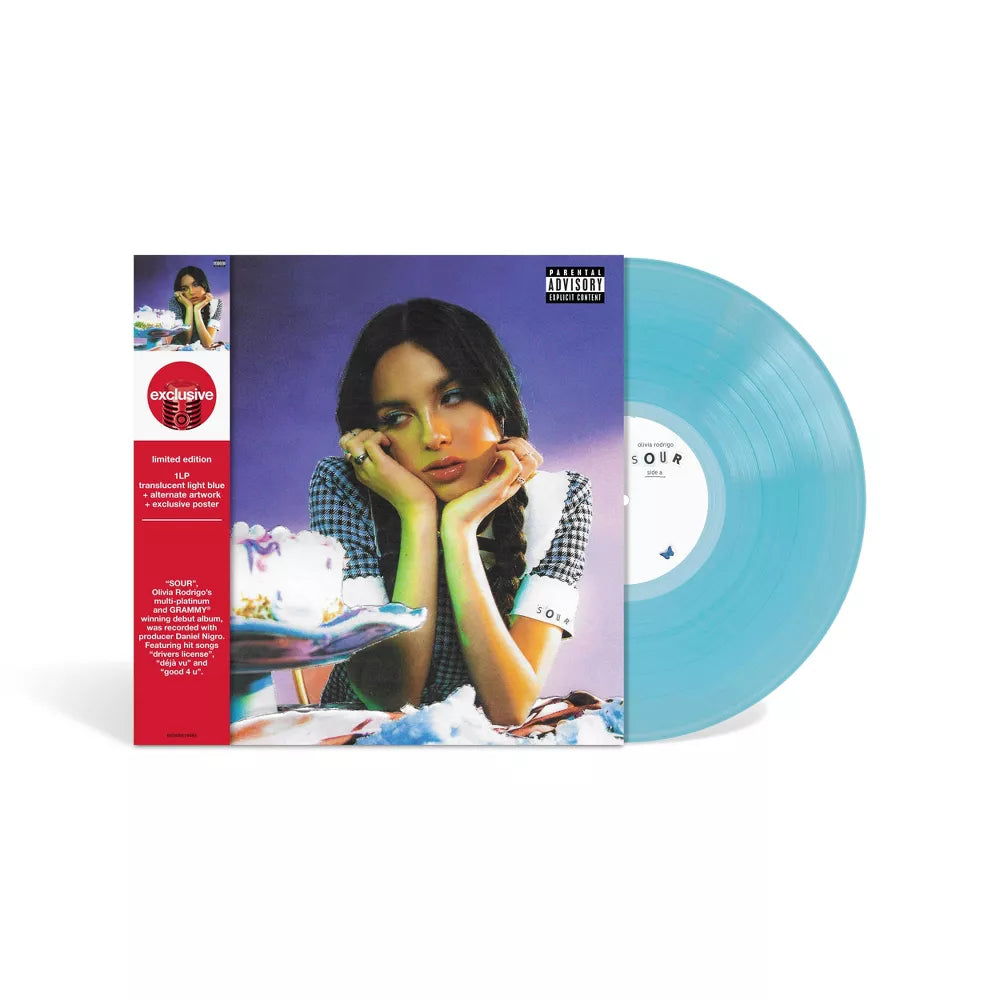 Vinilo de Olivia Rodrigo - SOUR, edición exclusiva de Target, en portada con arte del álbum, de la marca Oh My Cd!
