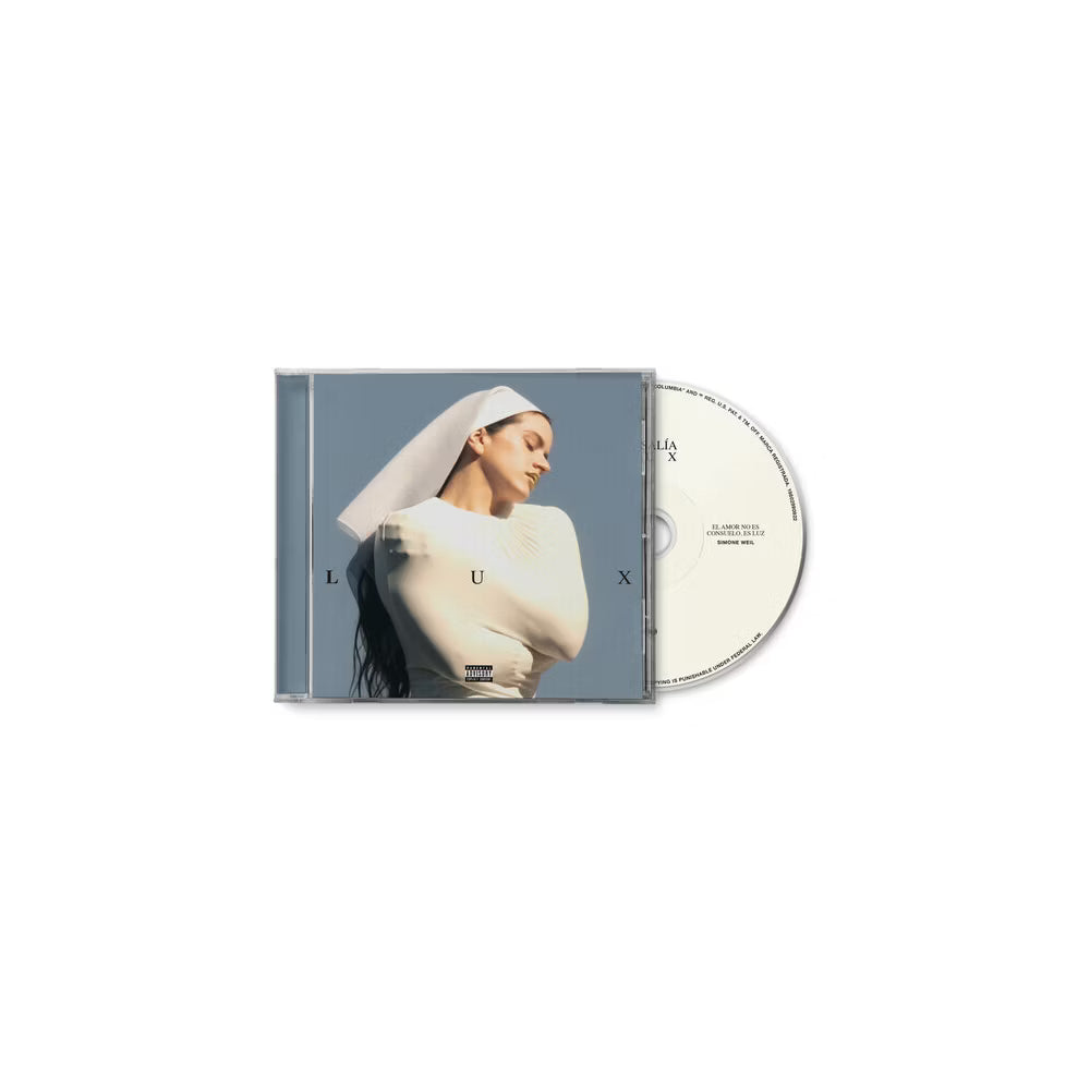 Portada del CD Rosalia - Lux de la marca Oh My Cd!, con diseño artístico en tonos dorados y detalles elegantes.