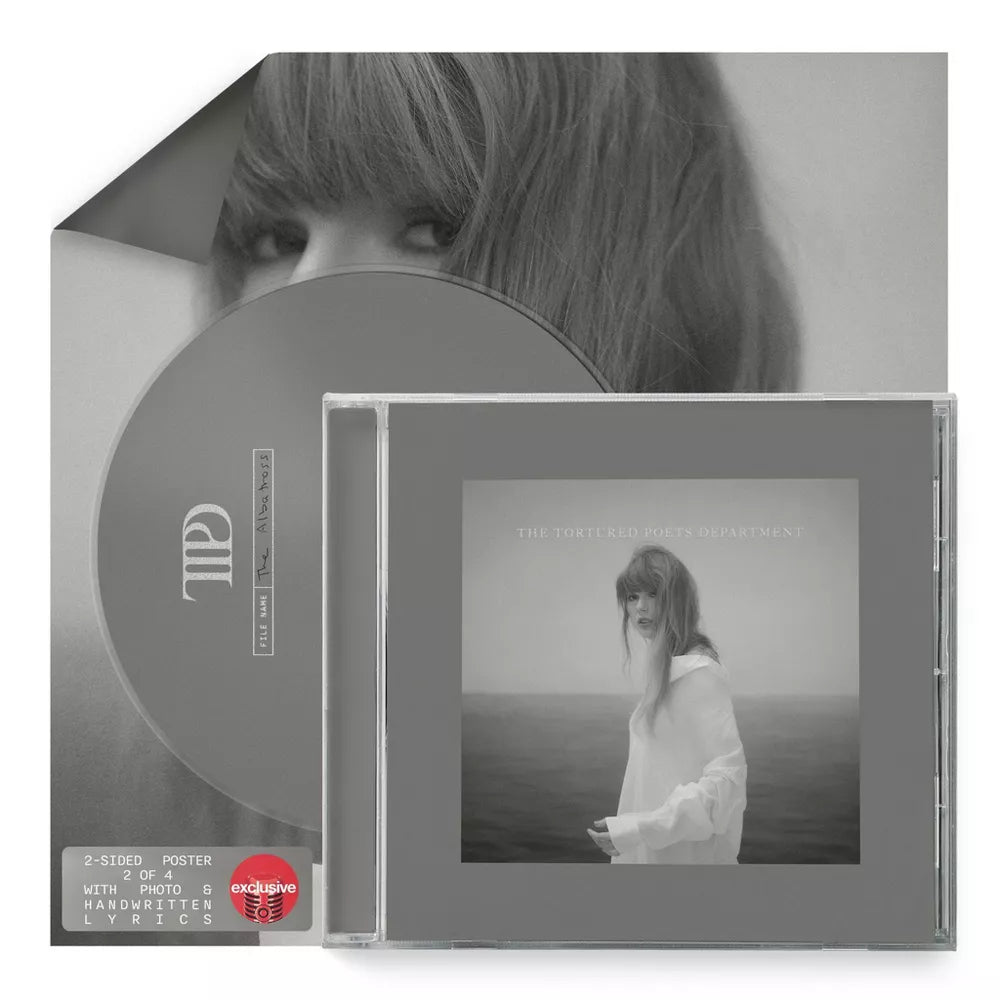 Portada del CD de Taylor Swift, "The Tortured Poets Department" con pista bonus "The Albatross", en diseño de la edición exclusiva de Oh My Cd!