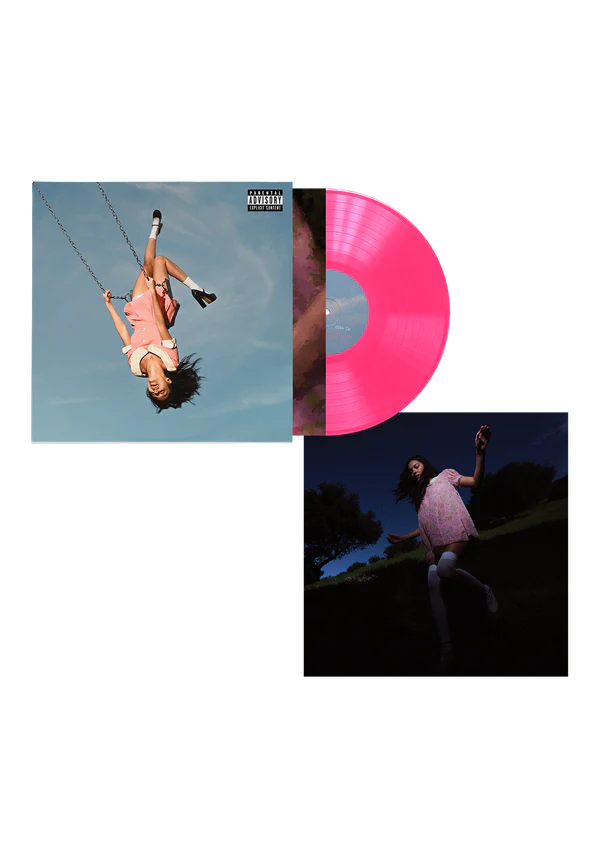 Vinilo exclusivo de Olivia Rodrigo en color rosa neón para "you seem pretty sad for a girl so in love" de Oh My Cd!