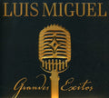 Alt text: Dos CDs de Luis Miguel – Grandes Éxitos en digipak, con portada y detalles del álbum en la imagen.