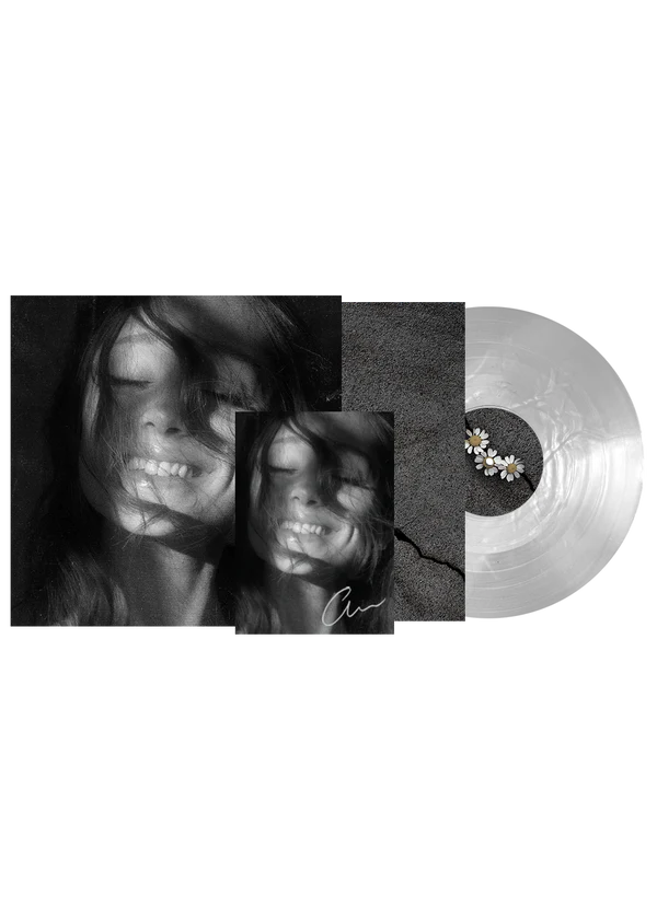 Vinilo firme de Ariana Grande – petal en color blanco perlado translúcido, firmado por Oh My Cd!