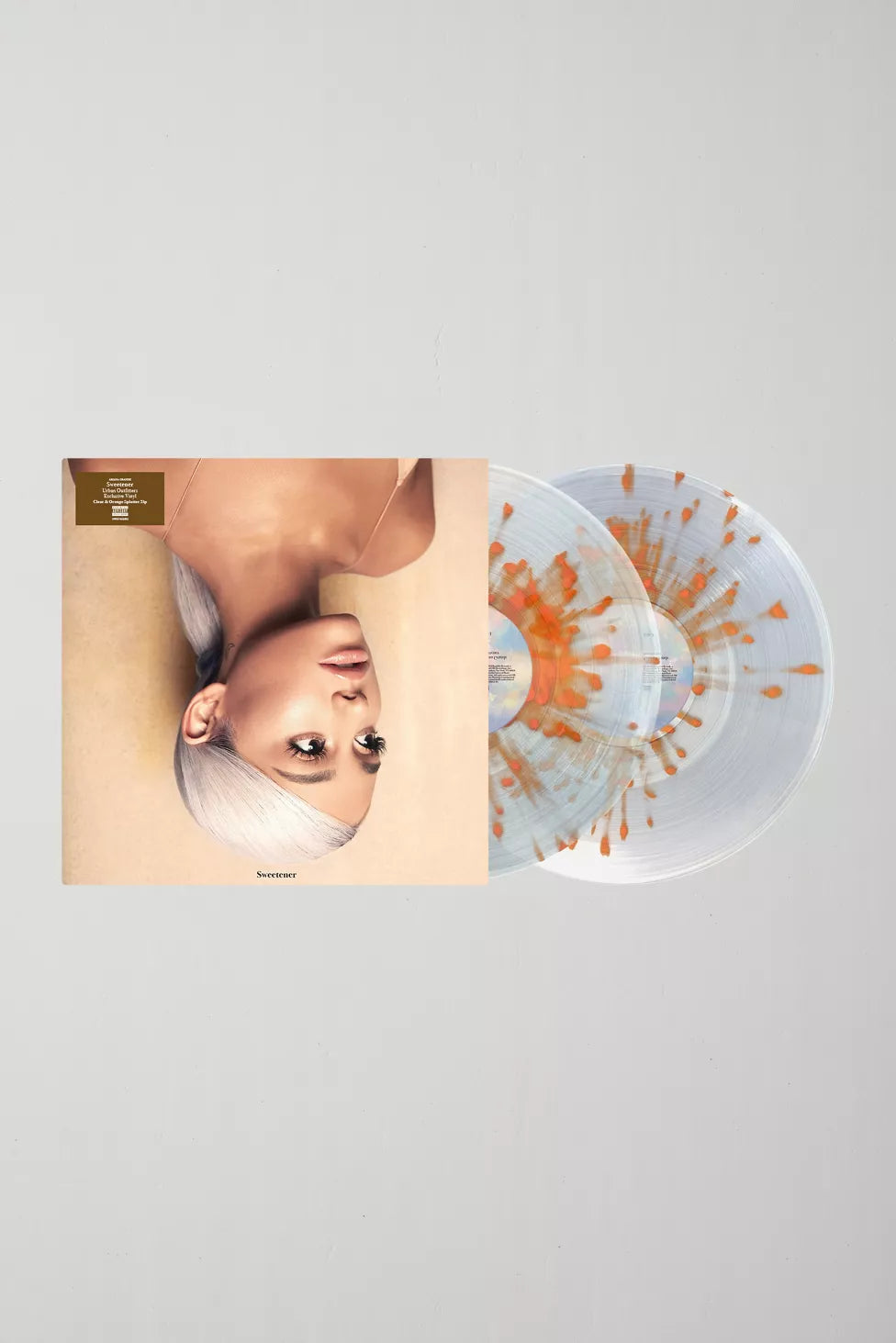 Ariana Grande – Sweetener (Urban Outfitters Exclusive Clear & Orange Splatter Vinyl)