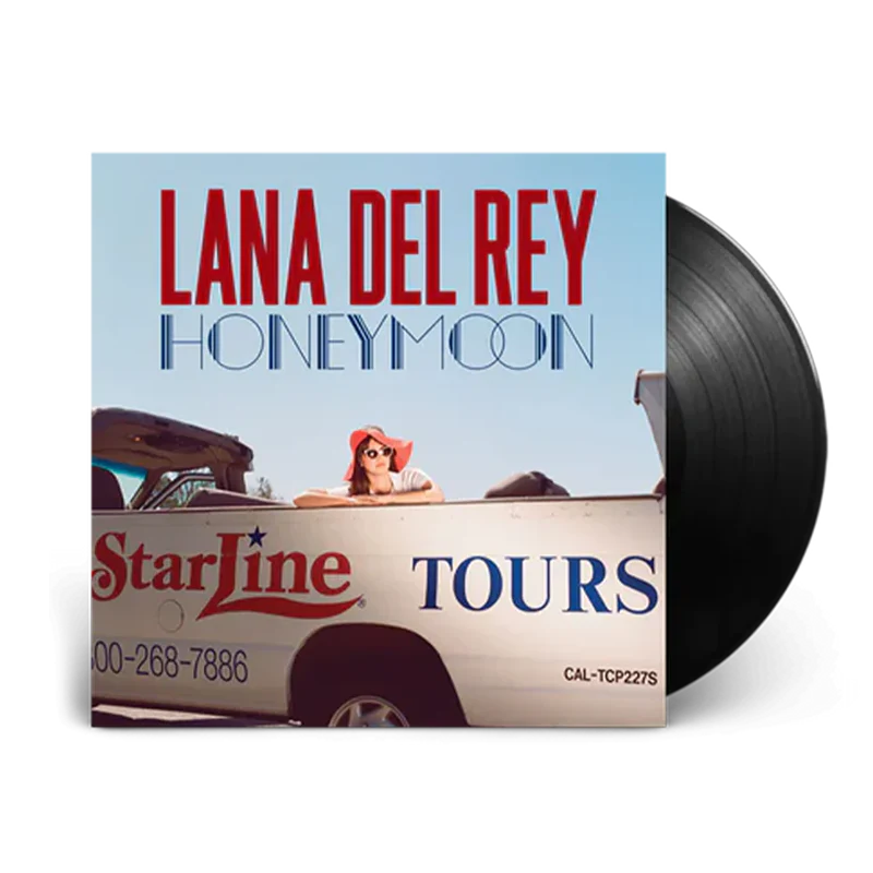 Vinilo de Lana Del Rey Honeymoon de la marca Oh My Cd!, imagen del álbum usado en buen estado.