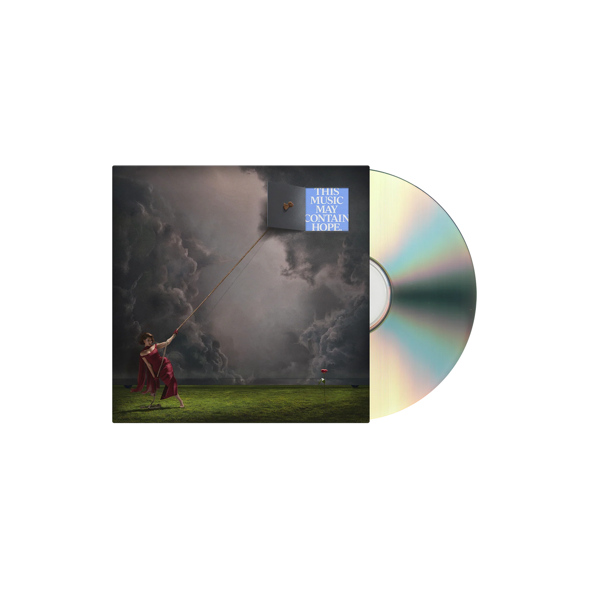 Imagen del CD "This Music May Contain Hope" de RAYE, en funda con arte y título visible, de la marca Oh My Cd!