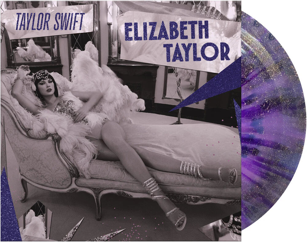 Vinilo de 7 pulgadas de Taylor Swift "Elizabeth Taylor" en vinilo violeta con brillo, lanzado en RSD 2026, por Oh My Cd!