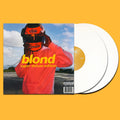 Disco de vinilo blanco de 2LP de Frank Ocean – Blond, edición super deluxe, con portada alternativa, en imagen de Oh My Cd!