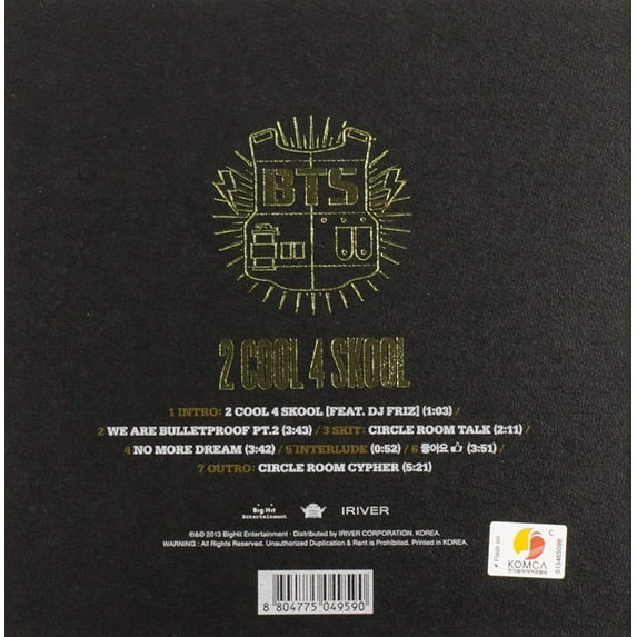 BTS – 2 Cool 4 Skool (CD)