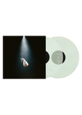 Vinilo de doble capa de 2LP de Ariana Grande, Eternal Sunshine Deluxe en vinilo de mármol translúcido, con diseño artístico visible.
