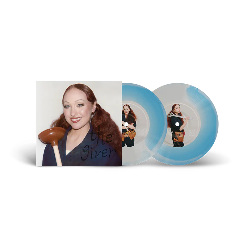 Vinilo de 7" de Chappell Roan, "The Giver" con portada alternativa de "The Plumber", en cubierta de Oh My Cd!